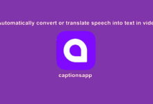 Automatically convert or translate speech into text in video captionsapp